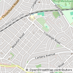 Map of Bournemouth, Dorset