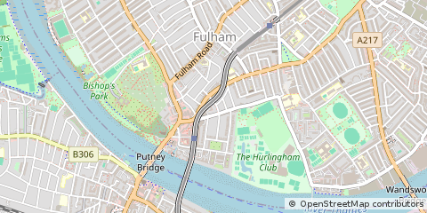 Map of Fulham, London