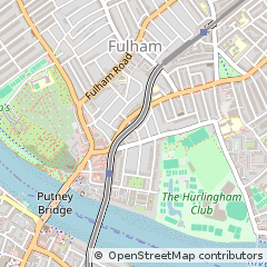 Map of Fulham, London