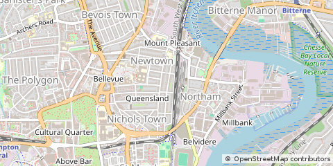 Map of Southampton, Hampshire