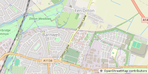 Map of Cambridge, Cambridgeshire