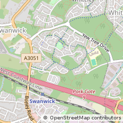 Map of Fareham, Hampshire
