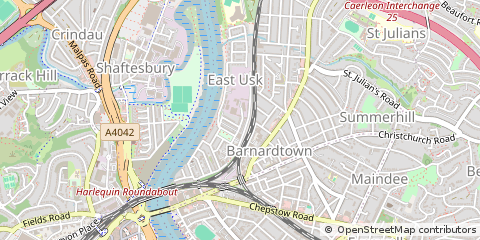 Map of Newport, South Wales
