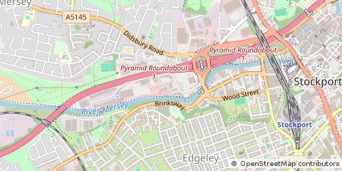 Map of Stockport, Cheshire
