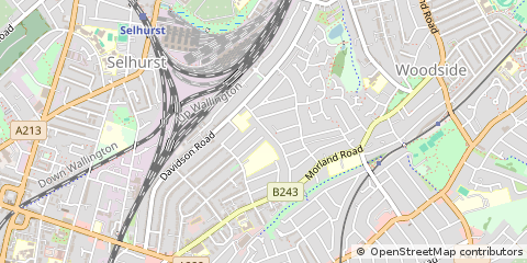 Map of Croydon