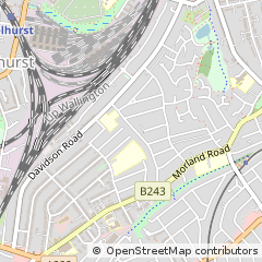 Map of Croydon