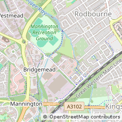 Map of Swindon, Wiltshire