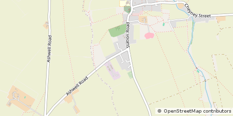 Map of Steeple Morden, Herts