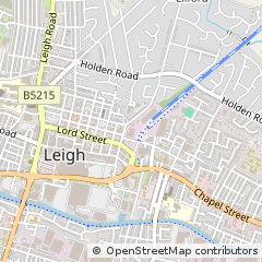 Map of Leigh, Lancashire