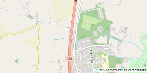 Map of Balmedie, Aberdeenshire