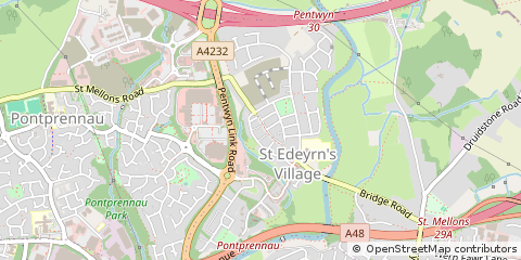 Map of Cardiff