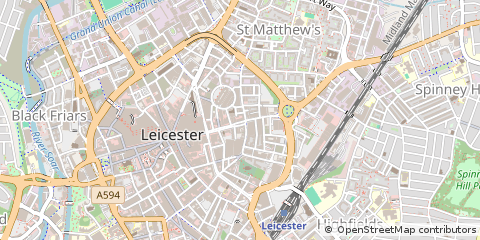Map of Leicester