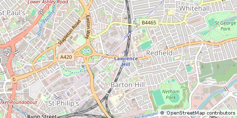 Map of Bristol, Avon