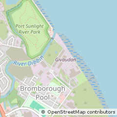 Map of Bromborough, Cheshire