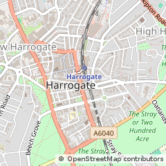 Map of Harrogate, North Yorkshire
