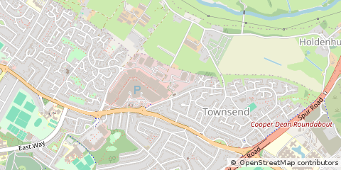 Map of Bournemouth, Dorset