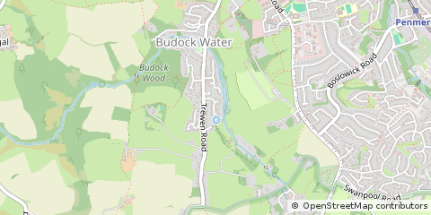 Map of Falmouth, Cornwall
