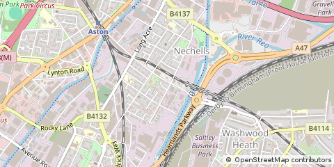 Map of Birmingham, West Midland