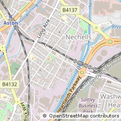 Map of Birmingham, West Midland