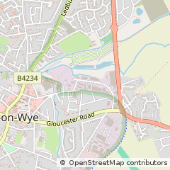 Map of Ross-on-WYE, Herefordshire