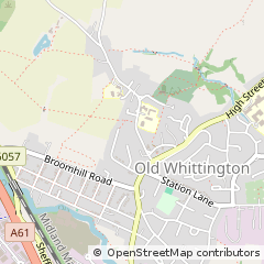 Map of Chesterfield, Derbyshire