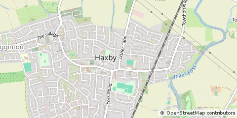 Map of York, South Yorkshire