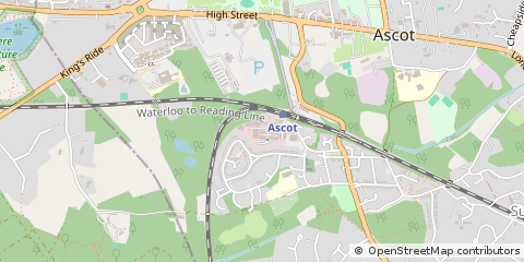 Map of Ascot, Berkshire
