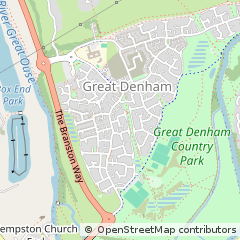Map of Bedford, Bedfordshire
