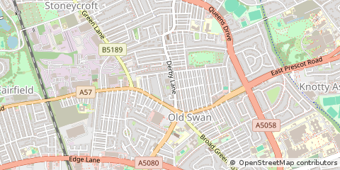 Map of Liverpool, Merseyside