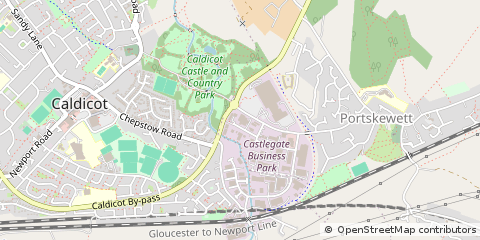 Map of Portskewett, Monmouthshire