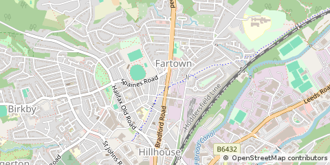 Map of Huddersfield