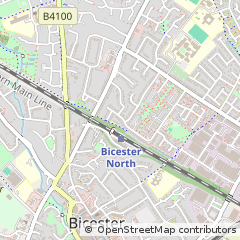Map of Bicester, Oxfordshire