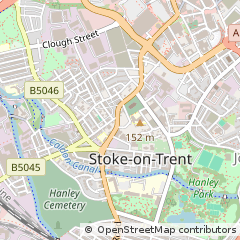 Map of Stoke-on-Trent, Staffordshire