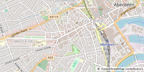 Map of Aberdeen