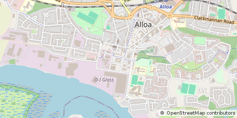 Map of Alloa, Clackmannanshire
