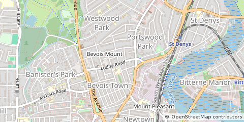 Map of Southampton