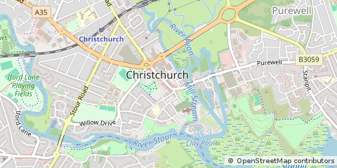 Map of Christchurch