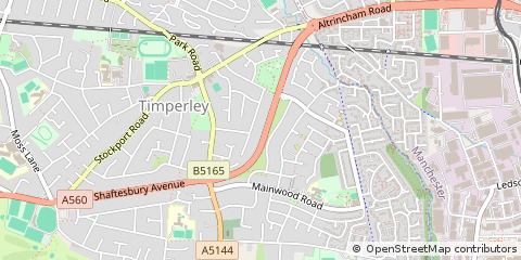 Map of Altrincham