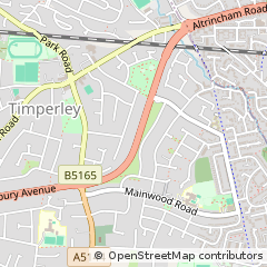 Map of Altrincham