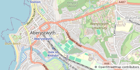 Map of Aberystwyth, Ceredigion