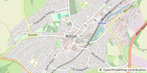 Map of Alton, Hampshire