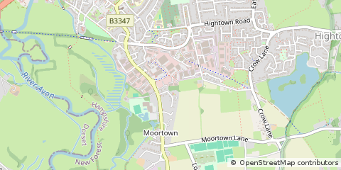 Map of Ringwood, Hampshire