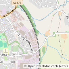 Map of Chesterfield, Derbyshire