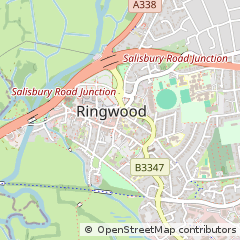 Map of Ringwood, Hampshire