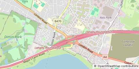 Map of Slough, Berkshire