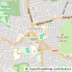 Map of Dudley, Shropshire