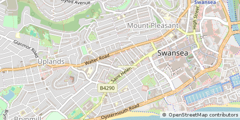 Map of Swansea