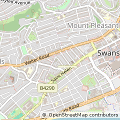 Map of Swansea