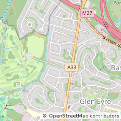 Map of Southampton, Hampshire