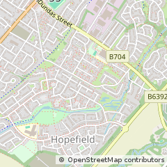 Map of Bonnyrigg, Midlothian